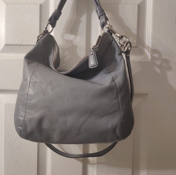 Coach Kristin Hobo Gray Handbag - Picture 3 of 8